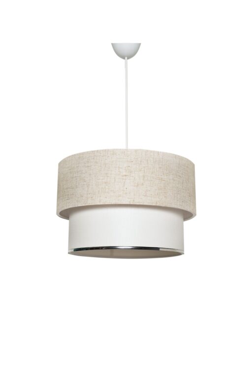 LUMI Rieti loftlampe - creme stof og metal