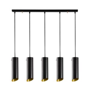 LUMI Roquetas de Mar loftlampe - gul og sort metal