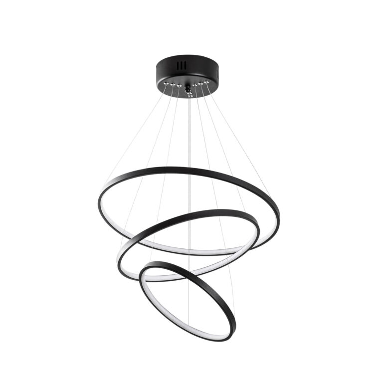 LUMI Simit loftlampe - sort metal