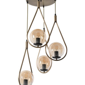 LUMI Torrevieja loftlampe - kobberfarvet metal