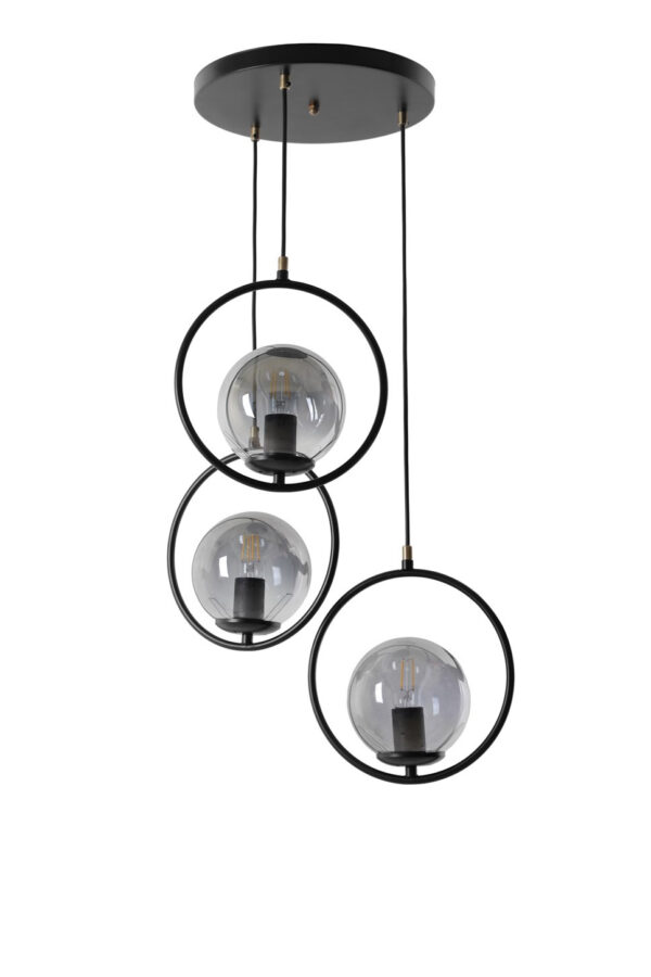 LUMI Valence loftlampe - sort metal