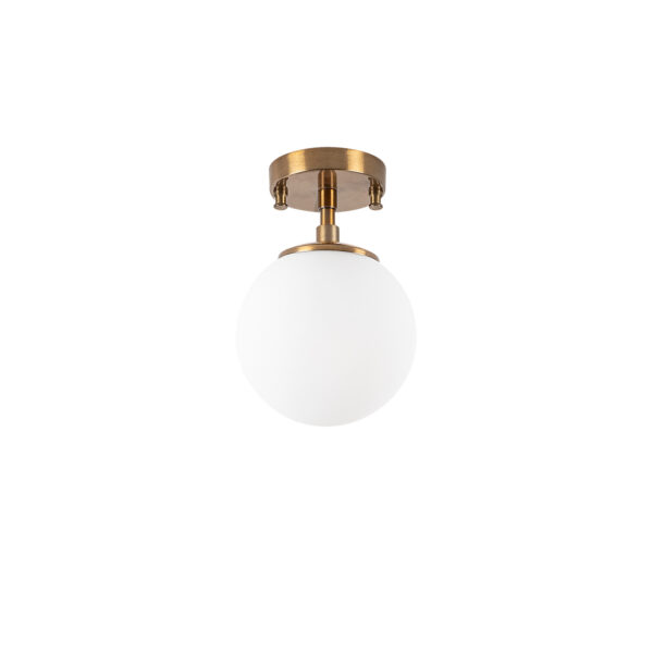 LUMI Villarrobledo loftlampe - glas og guld metal