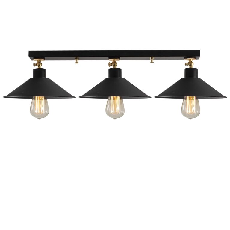 LUMI Viterbo loftlampe - sort metal