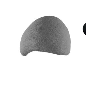 LUMI Wabi Sabi Arcus væglampe - betongrå polymerkomposit (sæt af 2)