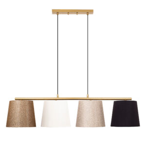 LUMI Yvetot loftlampe - multifarvet og guld metal