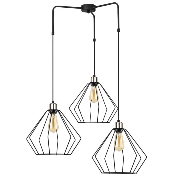 LUMI Zaragoza loftlampe - sort metal