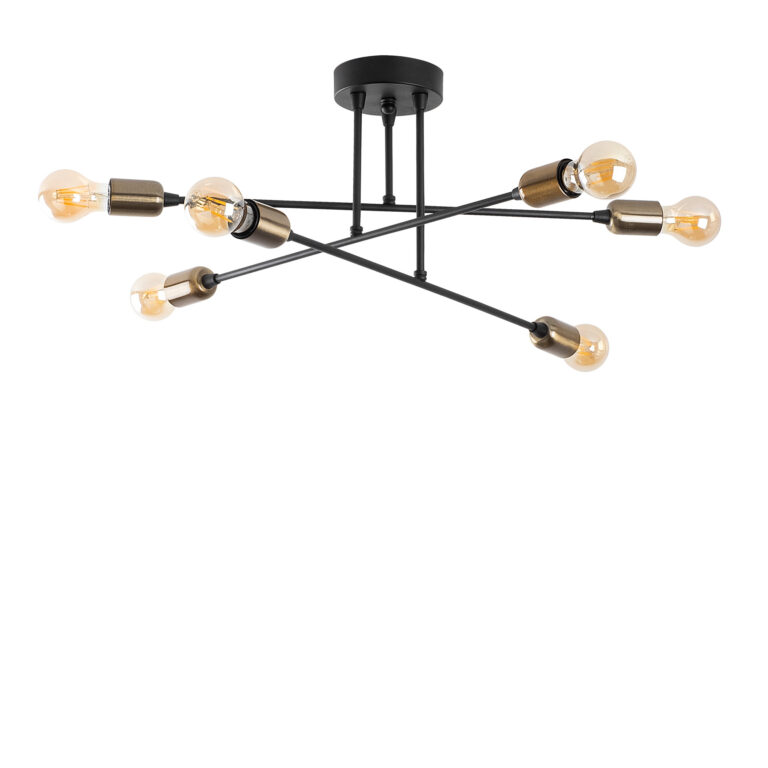 LUMI Zyritha loftlampe - sort metal