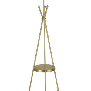 LUMI gulvlampe, m. hylde - guld metal