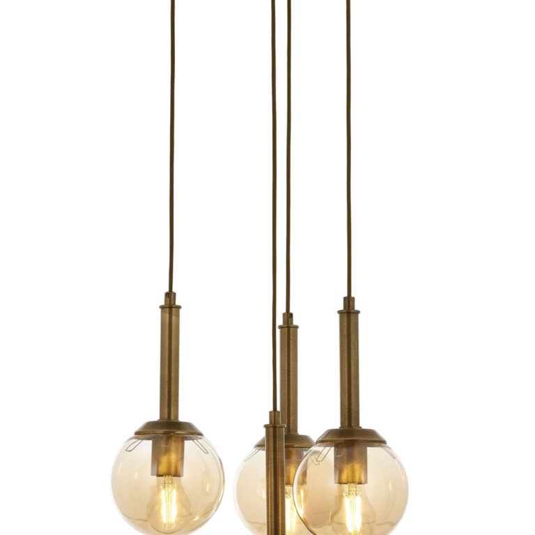 LUMI loftlampe - guldfarvet glas og metal