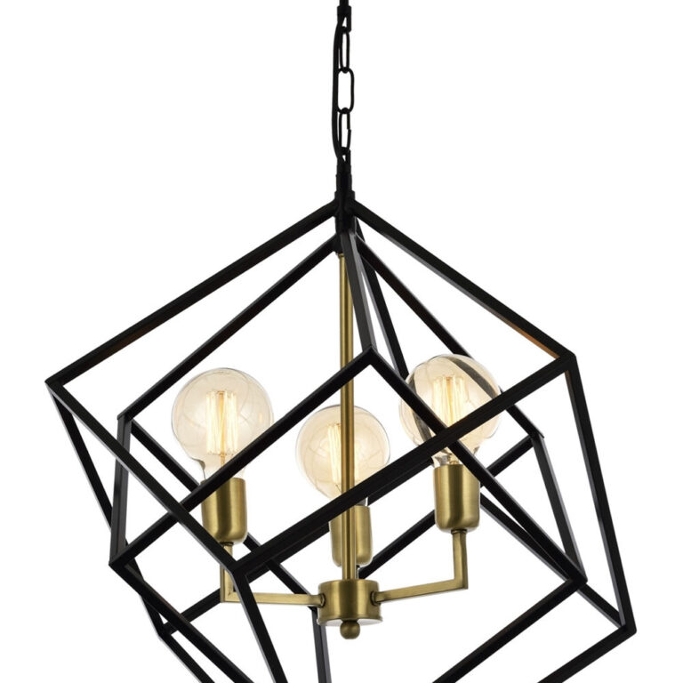 LUMI Loftlampe - Elegant guld og sort metal design til dit hjem