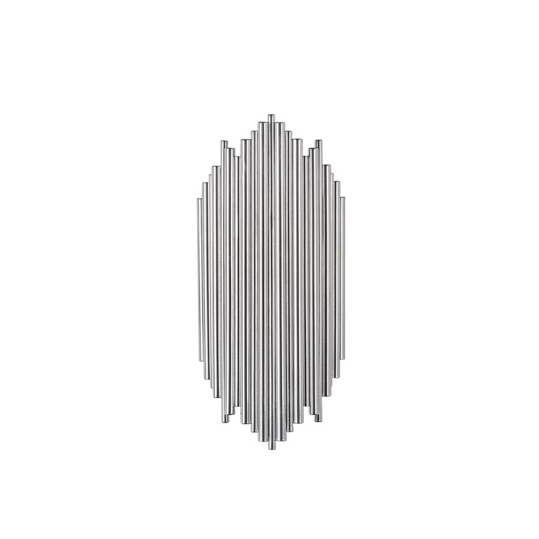 LUMI væglampe - sølv metal (40x18 cm)