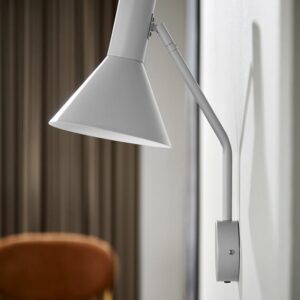 LYSS væglampe, mat lysegrå