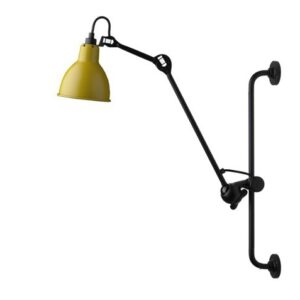 Lampe Gras No 210 væglampe, sort/gul