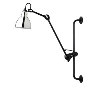 Lampe Gras No 210 væglampe, sort/krom