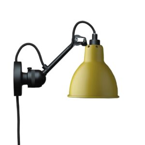 Lampe Gras No 304CA Væglampe, sort/gul