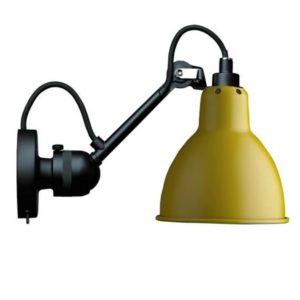 Lampe Gras No 304SW væglampe, sort/gul