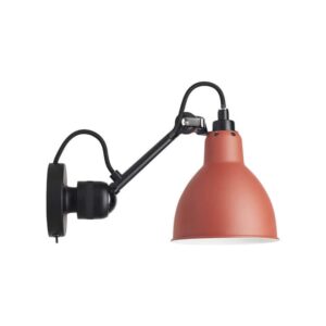 Lampe Gras No 304SW væglampe, sort/rød