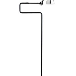 Lampe Gras No 411 gulvlampe, mat sort/krom