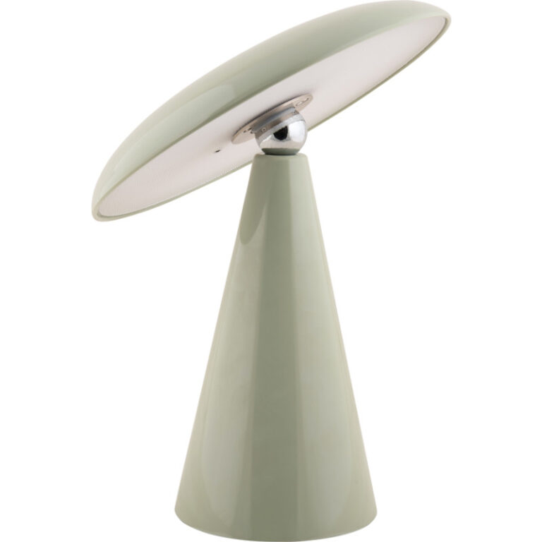 Leitmotiv Phoebe genopladelig bordlampe, grøn