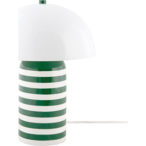 Leitmotiv Rayado Retro bordlampe, stribet grøn