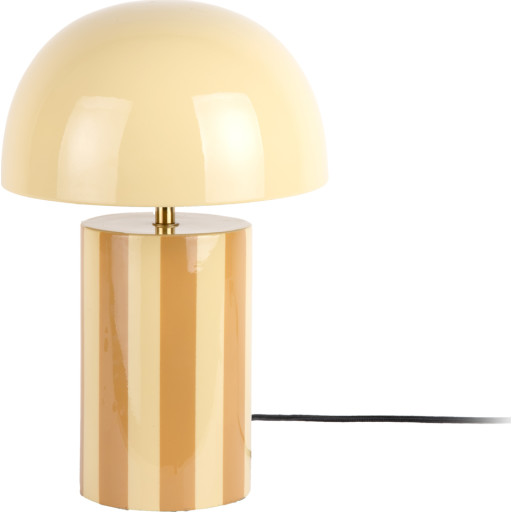 Leitmotiv Rayado bordlampe, stribet gul