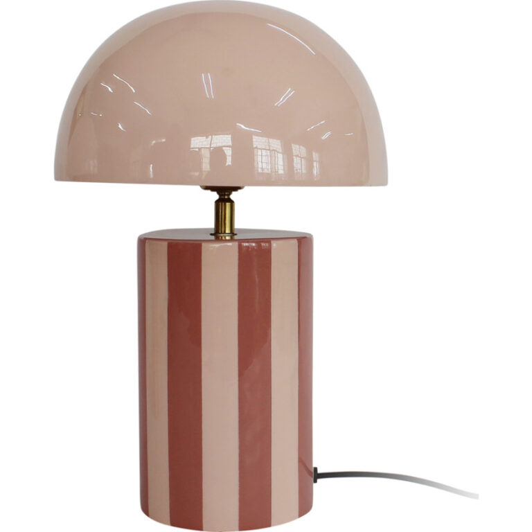 Leitmotiv Rayado bordlampe, stribet rosa