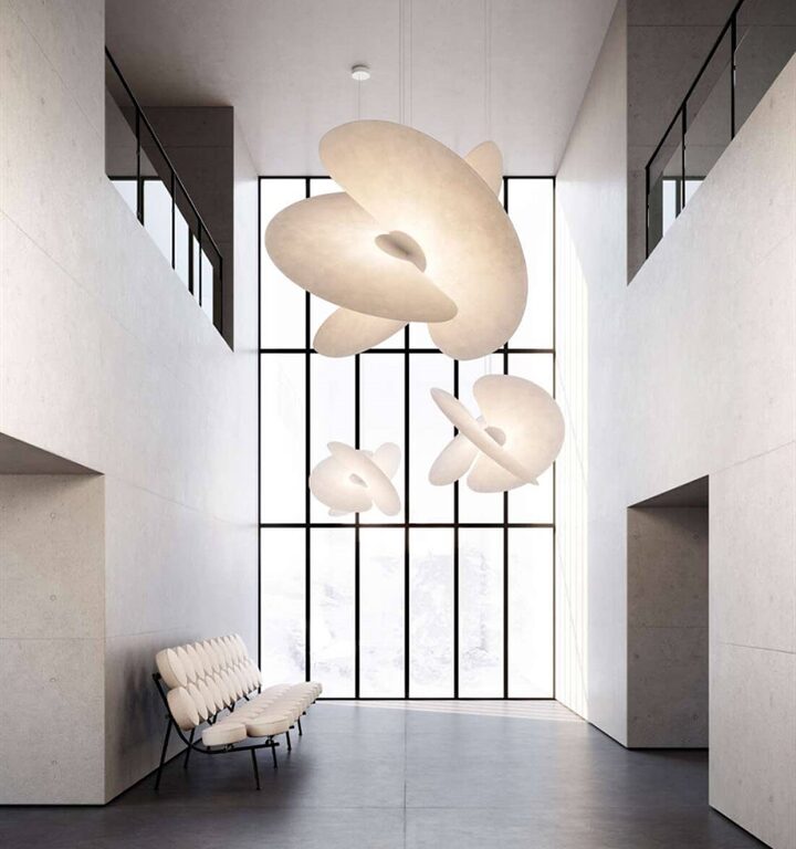 Levante Ø102 lysekrone skærm, hvid