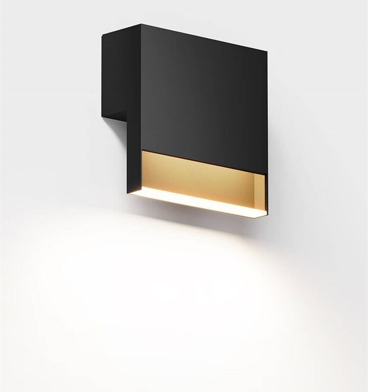 Li.2 udendørs væglampe, deep black