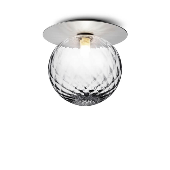 Liila 1 large væglampe / loftlampe, light silver/klar