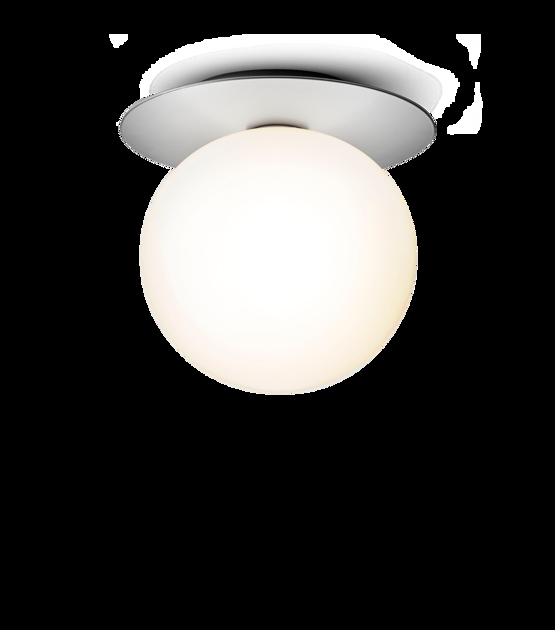 Liila 1 large væglampe / loftlampe, light silver/opal