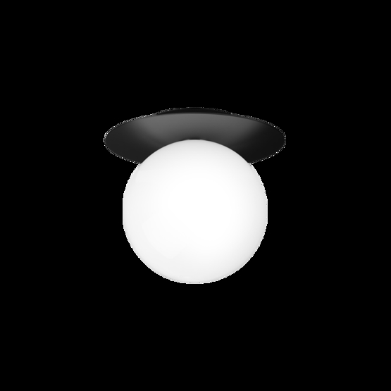 Liila 1 large væglampe / loftlampe, sort/opal