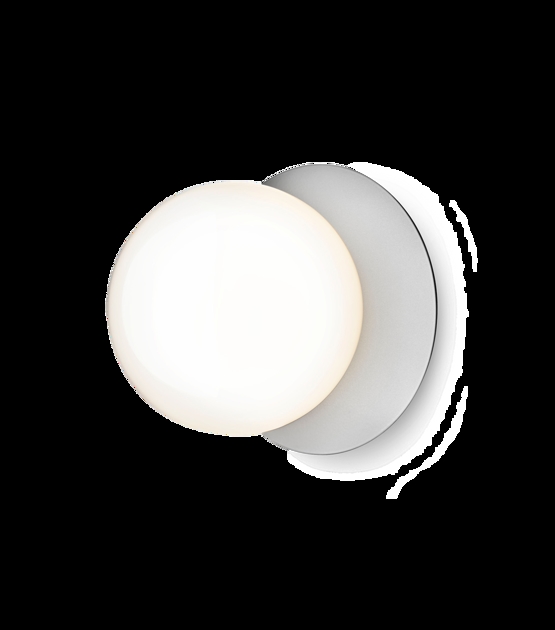Liila 1 medium væglampe / loftlampe, light silver/opal