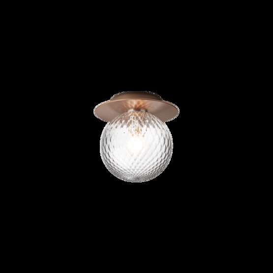 Liila 1 medium væglampe / loftlampe, mørk bronze/klar