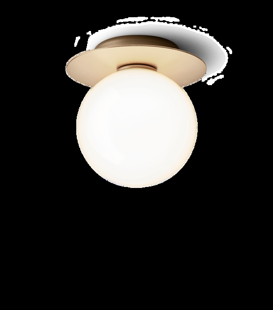 Liila 1 medium væglampe / loftlampe, nordic guld/opal