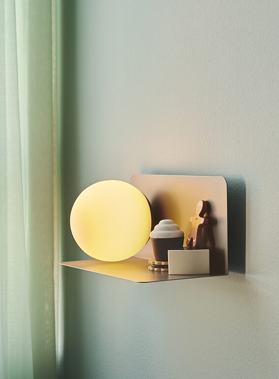 Lilibeth væglampe, brun