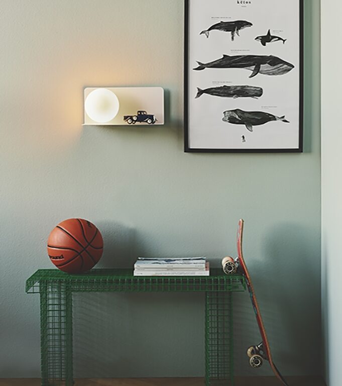 Lilibeth væglampe, hvid