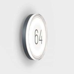 Lisc Number udendørs væglampe, antrasit