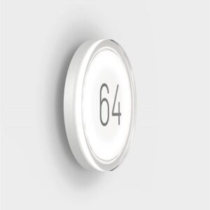 Lisc Number udendørs væglampe, pure white