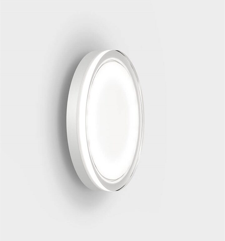 Lisc udendørs væglampe / loftlampe, pure white