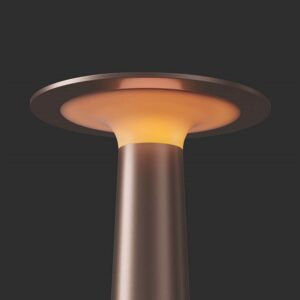 Lix batterilampe / bordlampe, bright bronze