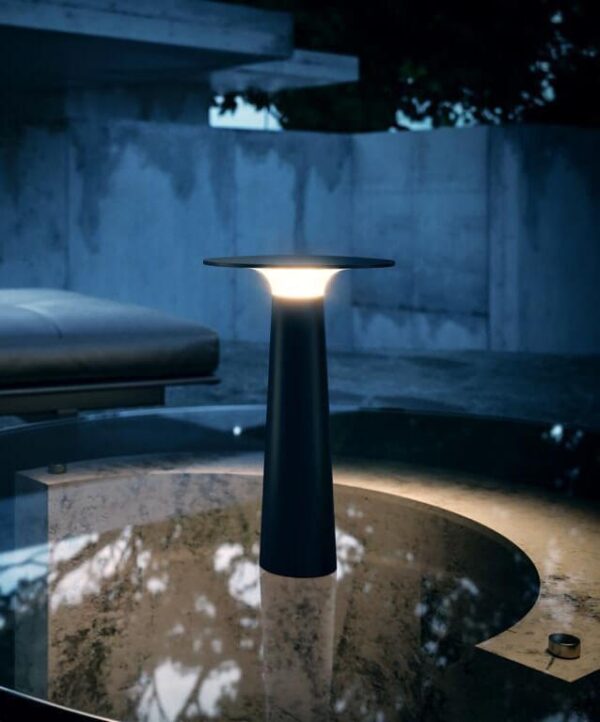 Lix batterilampe / bordlampe, jet black