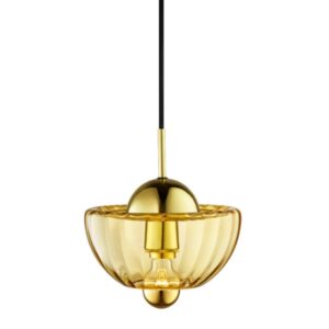 Lotus pendel, amber