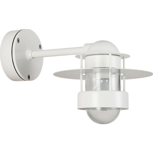 Louis Poulsen Albertslund udendørs væglampe, kort, hvid