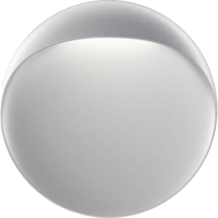 Louis Poulsen Flindt udendørs væglampe, 3000K, aluminium, Ø20 cm