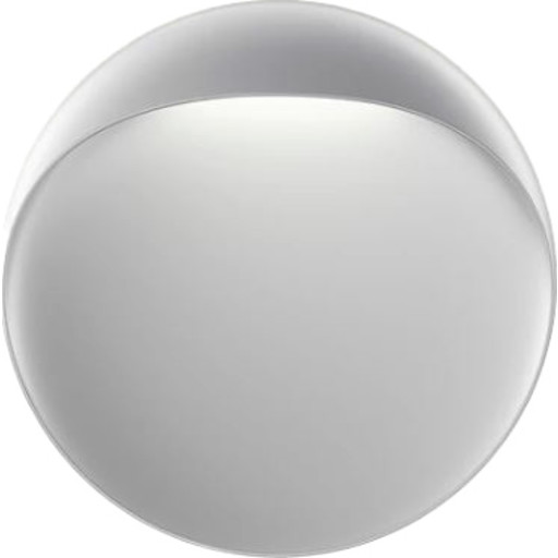 Louis Poulsen Flindt udendørs væglampe, 3000K, aluminium, Ø20 cm