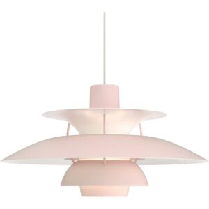 Louis Poulsen Ph 5 Pendel Ensfarvet Lys Rosa - Pendler Aluminium Monochrome Pale Rose - 5741113044
