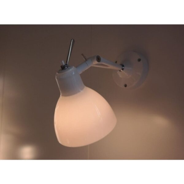 Luxy H0 Væglampe Hvid/Blank Hvid Skærm - Rotaliana