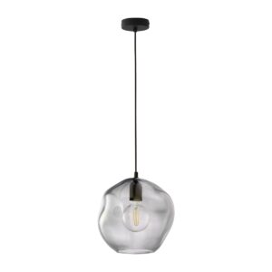 MICADONI Nunki loftlampe - grå glas og metal