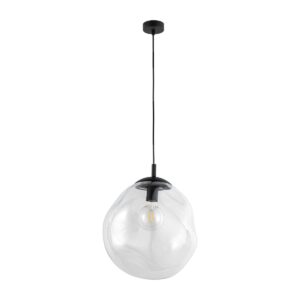 MICADONI Nunki loftlampe - sølv glas og metal