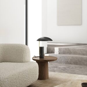 Mademoiselles bordlampe, sort